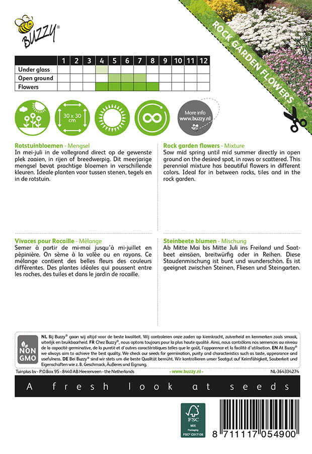 Sziklakerti Virágok - Vegyes - 1g