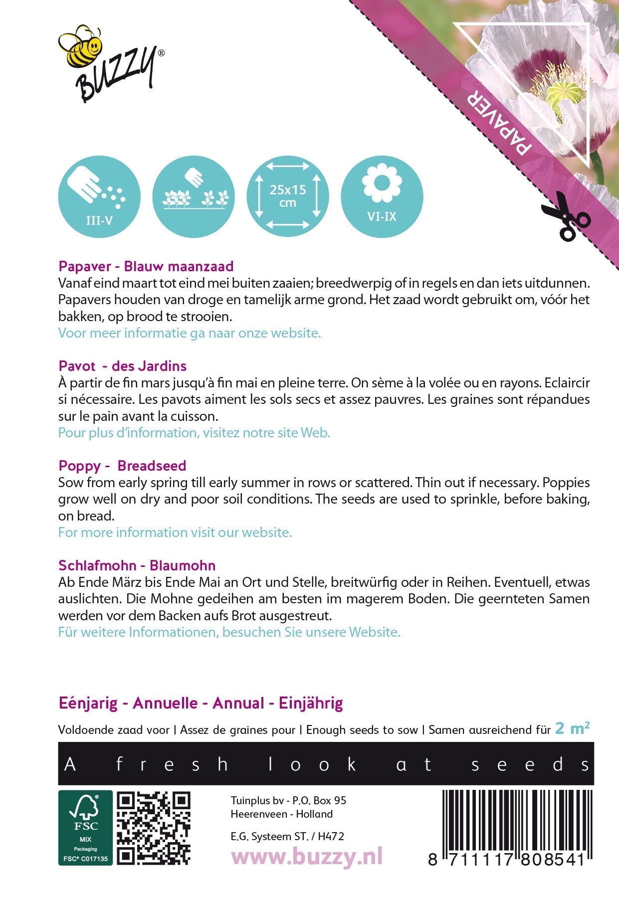 Poppy - Breadseed - 1g