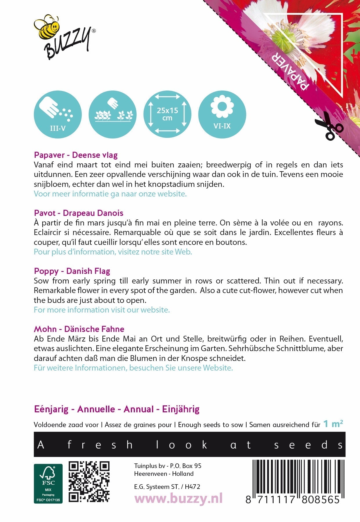 Mák -  Danish Flag - 0,75g