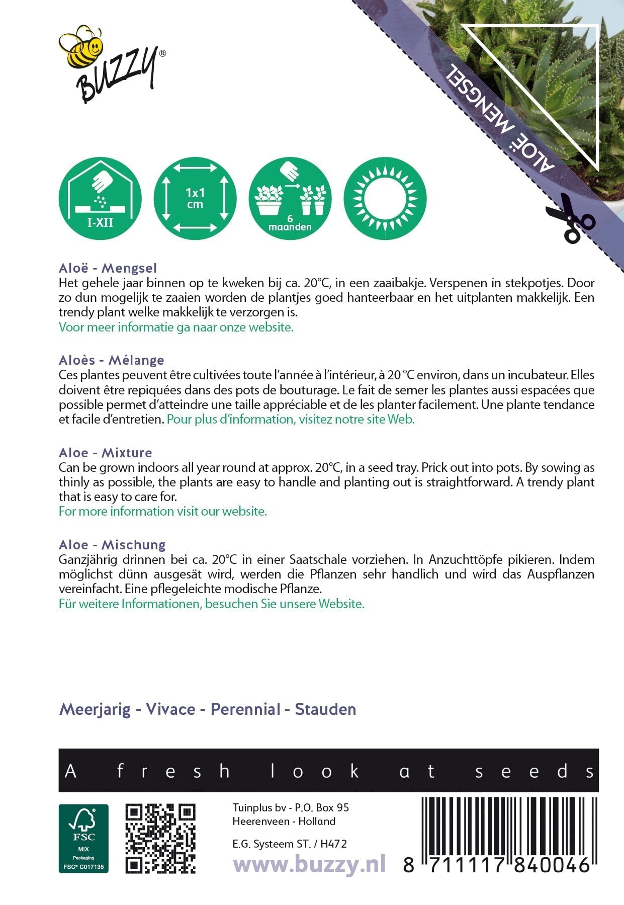 Aloë Vera - Mixture - 5 Seeds