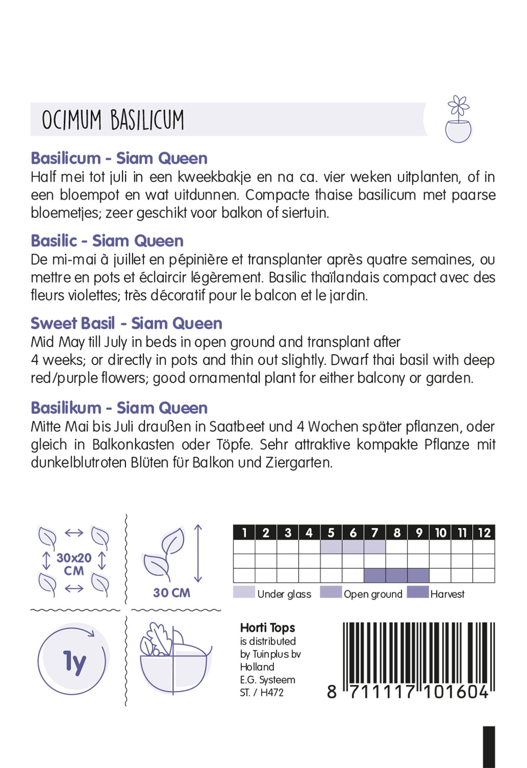 Édes Bazsalikom - Siam Queen - 0,2g