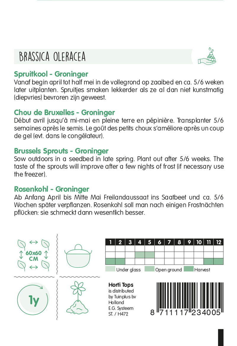 Brussels Sprouts - Groninger - 2g