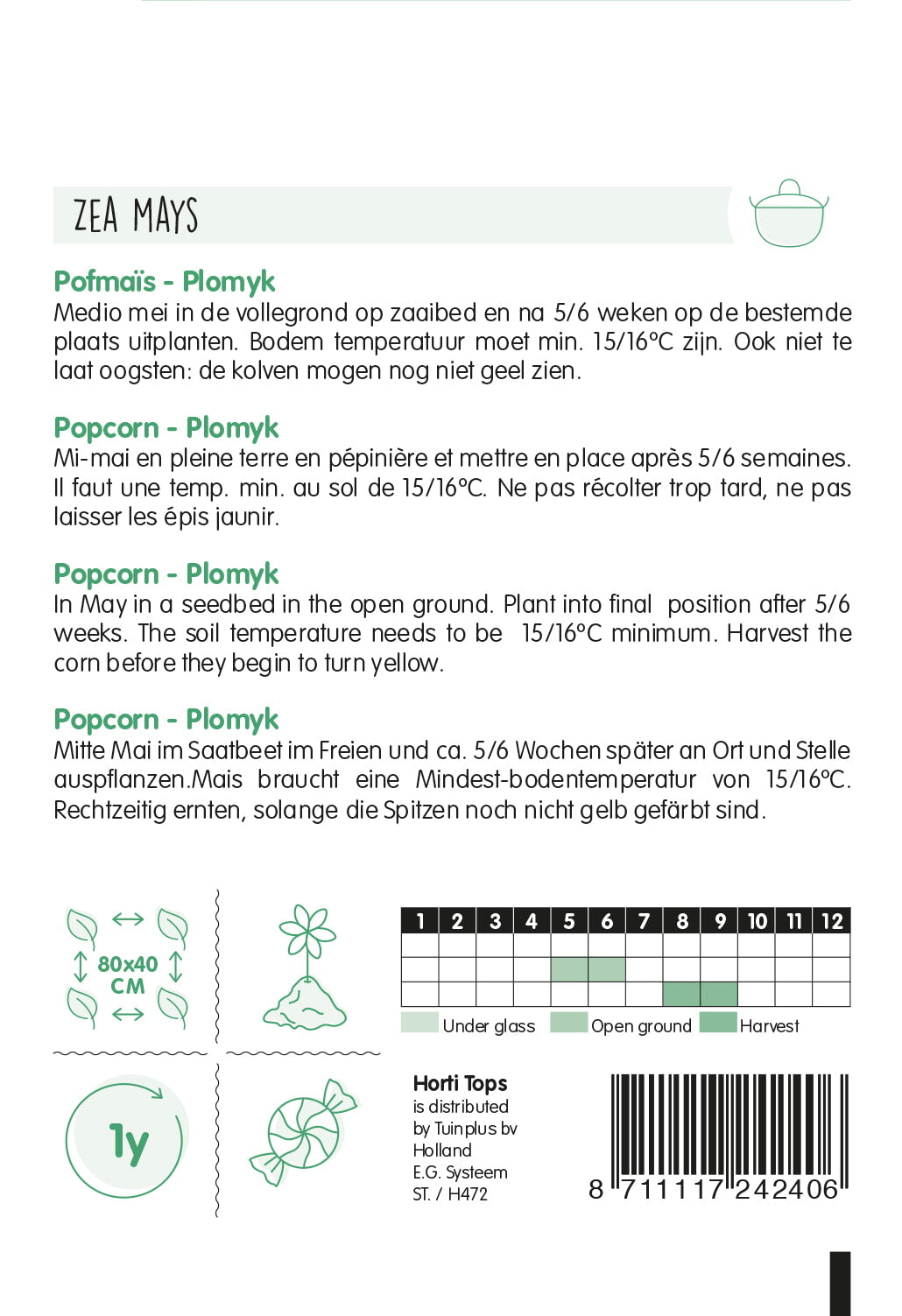 Kukorica - Popcorn - 5g