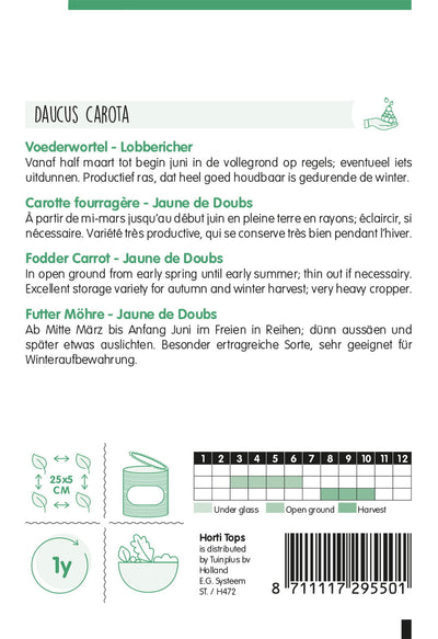 Fodder Carrot - Jaune du Doubs - 6g