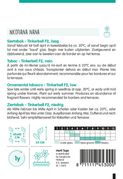 Díszdohány - Tinkerbell F2 - 0,1g