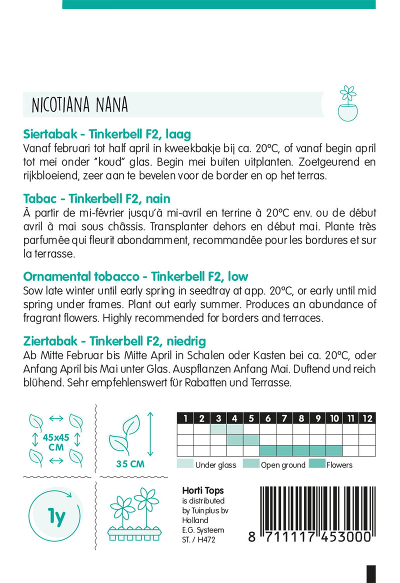 Díszdohány - Tinkerbell F2 - 0,1g