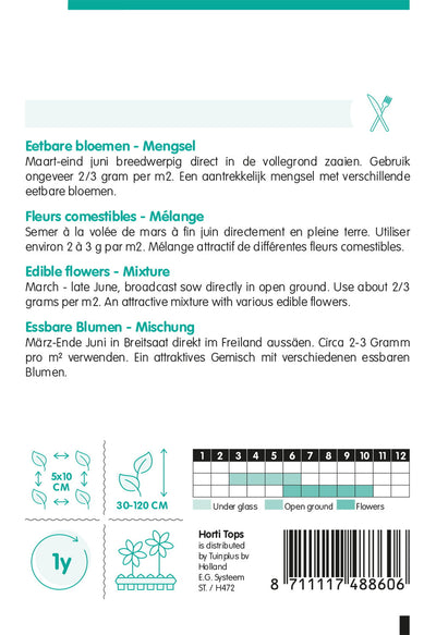 Ehető Virágok - Színkeverék - 5g