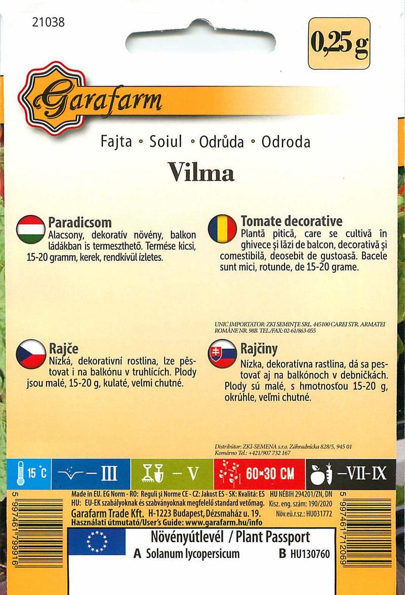 Paradicsom - Vilma - 0,25g
