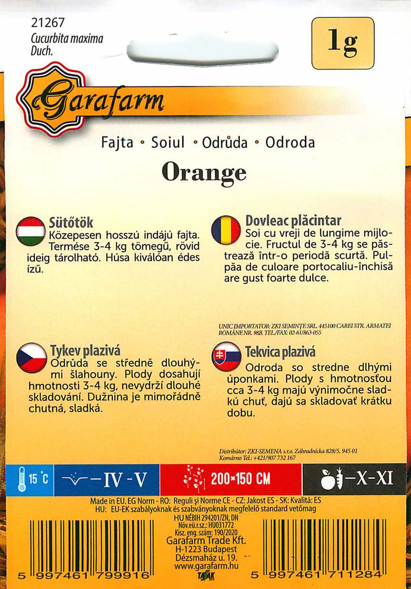 Pumpkin - Orange - 1g