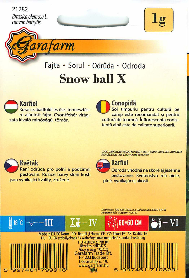 Karfiol - Snow ball X - 1g