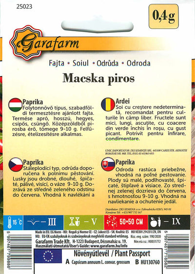 Hot Pepper - Macska Piros - 0,4g
