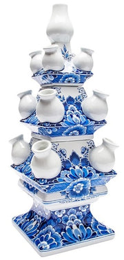 Három részes virágos váza